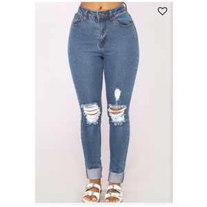 FashionNova Leg Day High Rise Jeans